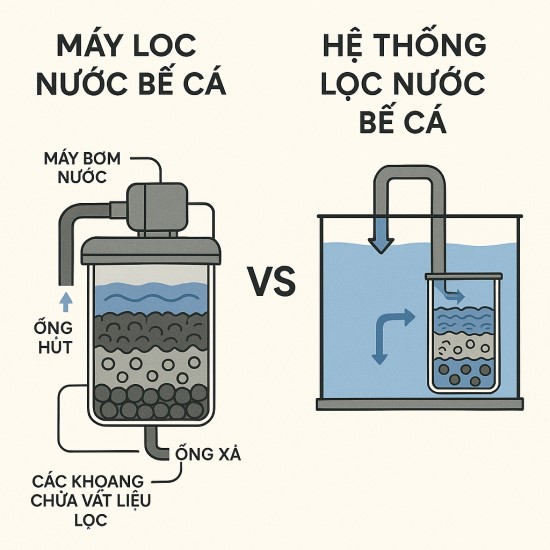 Máy lọc nước bể cá và Hệ thống lọc nước bể cá