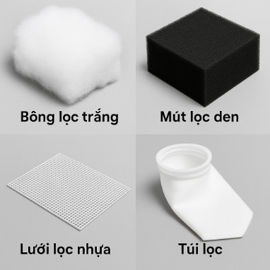 Lọc cơ học (lọc vật lý) - "Thu Gom Rác Thô
